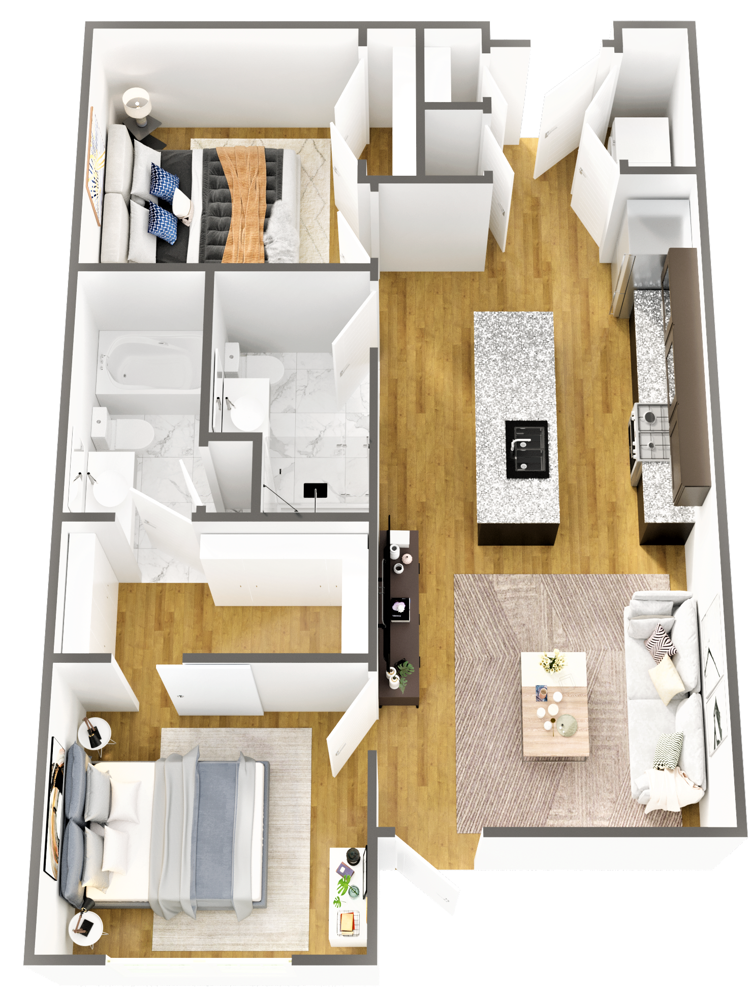 Two Bedroom - Body and Soul floor plan